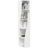  Kotna omarica Bela 27,5x27x140cm Konstruiran les, (5000092370) | Shoptok.si