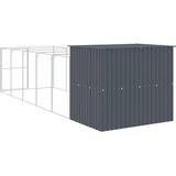  Kućica za pse s igralištem antracit 214 x 661 x 181 cm čelična | shoptok.hr