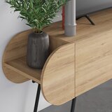 Marckeric TV komoda u dekoru hrasta u prirodnoj boji 195x57 cm Saluso – | shoptok.hr