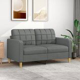  The Living Store Dvosed temno siv 140 cm blago - Kavč Dvosed, (21440452) Cene