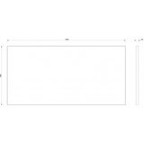 Copen Ogledalo CONCEPT 500x1000 silver ram (C-06-03SR) | ePonuda.com