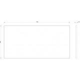 Copen ogledalo concept 500x1000 silver ram (C-06-03SR) | Eponuda.com