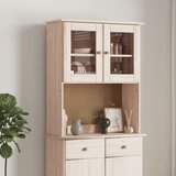  The Living Store Zgornji del komode ALTA 77x30x92 cm trdna borovina - Zgornji Del Komode, (21445286) Cene