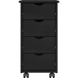 Mobilni ormar Crna 34 x 39 x 65,5 cm Čvrsto borovo drvo | shoptok.hr