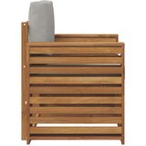  Set vanjskih sofa s jastukom Prirodna 79 x 63 x 73 cm - Prirodna i svijetlo siva Široka ravnina | shoptok.hr