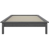  Okvir za krevet sivi 100 x 200 cm od masivne borovine | Eponuda.com