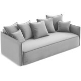 Makamii Svijetlo siva baršunasti sklopiva/s prostorom za odlaganje sofa 225 cm Hula – | shoptok.hr