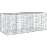 vidaXL Gabionska košara s pokrovom 250x100x100 cm pocinkano železo | Shoptok.si