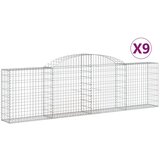  Lučne gabionske košare 9 kom 300x30x80/100 cm pocinčano željezo | shoptok.hr