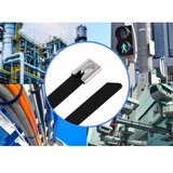 TRU COMPONENTS TC-12647608 Čelične kabelske vezice 200 mm 7.9 mm AISI 304 s premazom 100 St. | Eponuda.ba