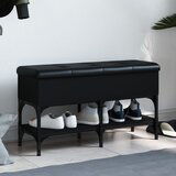 vidaXL Klupa za cipele crna 82x32x45 cm od konstruiranog drva Cijene