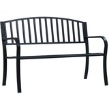 vidaXL Vrtna klop 125 cm črno jeklo Cene