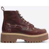 Timberland Gležnarji z vezalkami burgund | Shoptok.si