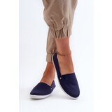 EVENTO Women's Navy Slip-On Canvas Sneakers Adrancia | shoptok.hr