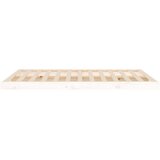  Okvir za krevet bijeli 135 x 190 cm bračni od masivne borovine | shoptok.hr