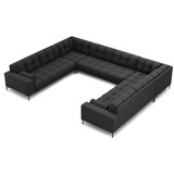 Cosmopolitan Design Temno siva kotna sedežna garnitura (v obliki črke "U") Bali – | Shoptok.si