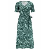 Sugarhill Brighton Obleka 'Raphaela' smaragd / žad / svetlo roza | Shoptok.si