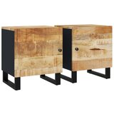 Maison Chic Dvo delni komplet Nočne omarice - Nočne mize 40x33x46 cm trdna borovina, (21689580) Cene