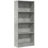 vidaXL Regal za knjige boja betona 60x24x143 cm konstruirano drvo | shoptok.hr