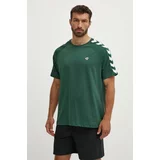 Hummel Kratka majica Archive moška, zelena barva, 225258