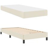  Krevetna konstrukcija s madracem Krema 90 x 190 cm tkanina | shoptok.hr