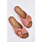 Maciejka Leather Sandals With Golden Buckle | Shoptok.si