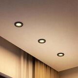 Philips LED RGBW prigušiva ugradna svetiljka PERIDOT 1xGU10/6W/230V crna + daljinski upravljač | Eponuda.com
