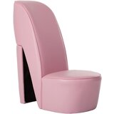 vidaXL stol v obliki visoke pete roza umetno usnje, (20699182) | Shoptok.si