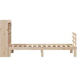 vidaXL Knjižna postelja brez vzmetnice 100x200 cm trdna borovina | Shoptok.si