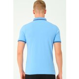 Dewberry T8586 MEN'S POLO NECK T-SHIRT-LIGHT BLUE-2 | Shoptok.si