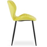 Mango stolica - žuti baršun / crne noge x 1 | shoptok.hr