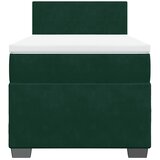 Box spring krevet s madracem tamnozeleni 80 x 200 cm baršunasti | shoptok.hr