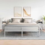 vidaXL Nočne omarice z 2 predaloma 2 kosa siva sonoma 36x36x68 cm | Shoptok.si