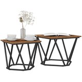  Set pomoćnih stolića 2 pcs obnovljeno drvo | Eponuda.com