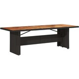  11-dijelni vrtni bistro set od poliratana s jastucima crni | shoptok.hr