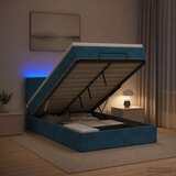 Krevet od pjene s madracem i LED-om Tamno plava 120 x 200 cm | shoptok.hr