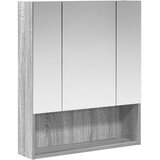  Kupaonski ormar s ogledalom Siva Sonoma 60 x 14.5 x 70 cm | shoptok.hr