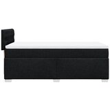  Krevet s oprugama i madracem crni 100 x 200 cm od tkanine | shoptok.hr