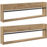  Polica za časopise 2 pcs Umjetnički hrast 100 x 12 x 30 cm | shoptok.hr