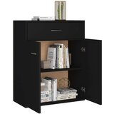 Komoda crna 60 x 30 x 75 cm od konstruiranog drva | shoptok.hr