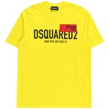 Dsquared2 Majica rumena / temno rdeča / črna | Shoptok.si