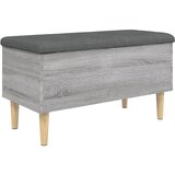  Klupa za pohranu siva boja hrasta 82x42x46 cm konstruirano drvo | shoptok.hr