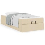  Posteljni okvir z vzmetnico z vzmetnico 2 pcs krema blago, (5000123808) | Shoptok.si