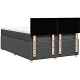 Krevet s oprugama i madracem tamnosivi 140x190 cm od tkanine | shoptok.hr