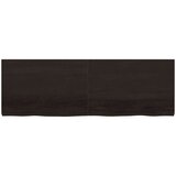 Stolna ploča tamnosiva 180x60x6 cm obrađena masivna hrastovina | shoptok.hr