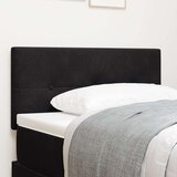  LED Uzglavlje Duže Pamučno Crno 90 cm Baršun | shoptok.hr
