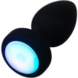 Anos - svetleča, vibracijska analna igračka (črna) Cene