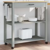vidaXL Kuhinjska kolica MONZA 84 x 40 x 90 cm od masivne borovine | shoptok.hr