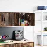 Maison Chic Garažna Stenska omarica - Zidna omarica Dimljen hrastov inženirski les iu1409, (22062805) | Shoptok.si