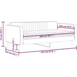  Dnevni krevet s madracem crni 100 x 200 cm baršunasti | shoptok.hr